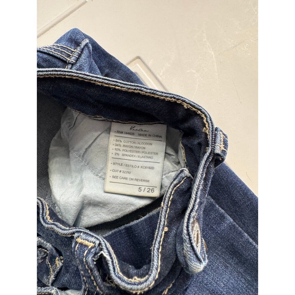 Kancan Estilo High Rise Button Distressed Skinny … - image 4